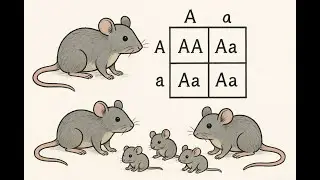 Exercice de monohybridisme (Partie 1 - souris)