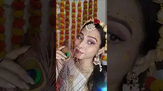 Tried Radhe Rani Look #shorts#youtubeshorts#radheradhe#radharanilook#radharanimakeup#beautiesbuzz