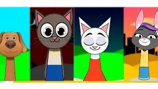 My Sprunki OC: TALKING TOM, TALKING ANGELA, BEN, BECCA
