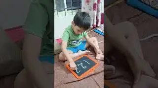 Bunny learning writing #cutebaby #new #trending #cute #learn #viral #funschooling #123 #shorts #yt