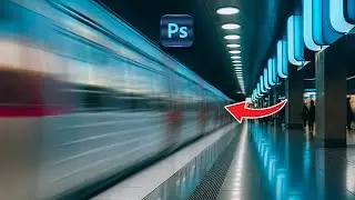 Simple way to make a perspective motion blur in Photoshop