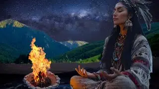 Natural Soundscape | Flute Music Native American - Relaxing Sleep Music with Nature Sounds 