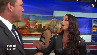 Troy Hayden Fox 10 interview with WWE Victoria doesn't end well.