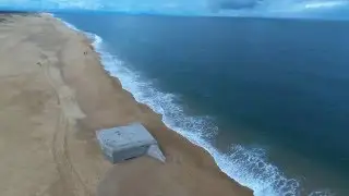 Blockhaus sur la plage de Labenne...