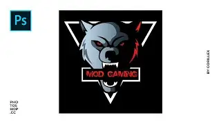 Wolf Mascot Logo Design // Photoshop SpeedArt