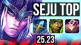 SEJUANI vs DARIUS (TOP) | 6 solo kills, Legendary | KR Master | 25.23