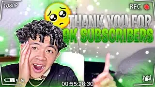 Thank You For 9,000 SUBSCRIBERS ! **EMOTIONAL** 🥺