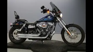 Used Harley-Davidson 2012 FXDWG Wide Glide In 2 Tone Big Blue Pearl With Flames For Sale