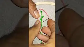 Simple hand embroidery design 🪡🧵 #embroidery#embroiderydesign#handembroidery#stitch#2026#trending