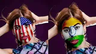 How To Paint Flag On To Face In Photoshop