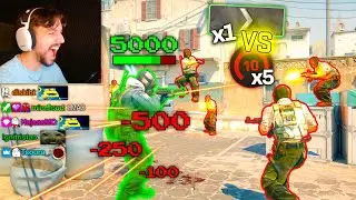 5,000 HP SILVER vs. 5 FACEIT LEVEL 10s