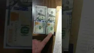 REAL $100 DOLLAR BILL vs COUNTERFEIT $100 DOLLAR BILL