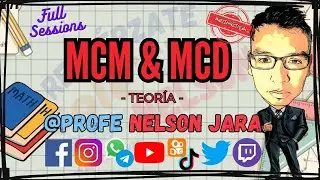 🔊 MÍNIMO COMÚN MÚLTIPLO & MÁXIMO COMÚN DIVISOR- Teoría - #matemática  #aritmetica  #profenelsonjara