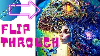 Fantasy Fairy Houses | Coloring Book | FLIP THROUGH