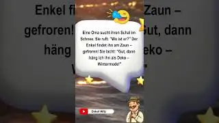 Oma und der verlorene Schal ❄️😂 #DeutscherHumor #SeniorenWitze #FamilienWitze
