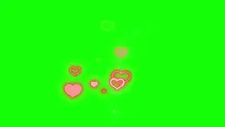 love green screen no copyright || heart green screen