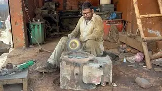 Cracked Engine Block Repaired By Genius Mechanic | How to Aluminum Welding on Engine Block