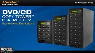 The Aleratec DVD/CD Copy Tower family of stand-alone duplicators