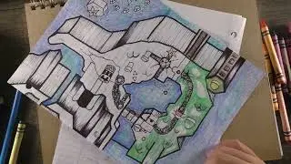 Doodle Art - Super Mario World - Donut Plains Map
