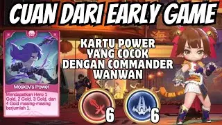 KARTU POWER YANG COCOK DENGAN COMMANDER WANWAN‼️COMBO META TERBARU MAGIC CHESS: GO GO‼️BEST GAMEPLAY