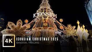 ICONSIAM Christmas Walk 🎄✨ | Bangkok Festive Lights | POV Walking Tour