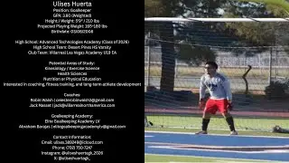 Ulises Huerta - Goalkeeper - Class of 2026 - College Recruiting Video