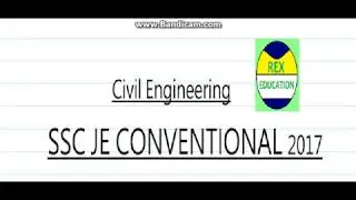 SSC JE Civil conventional paper 2017