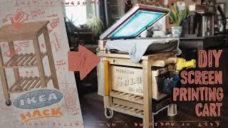 DIY Screen-Printing Cart for printing Shirts at Home