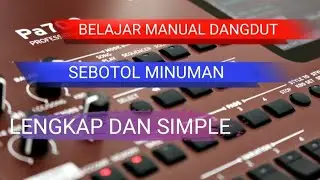 Tutorial on learning the dangdut manual for the song A BOTTLE OF DRINK