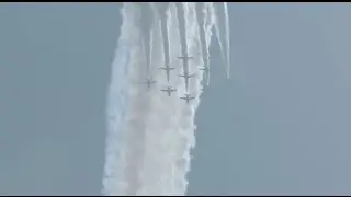 Zhuhai Airshow: Performance of British Red Arrows on the 4th Day