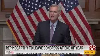 GOP Rep. Kevin McCarthy of California is resigning