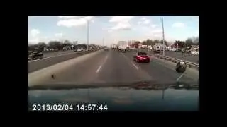 Unprofessional Trucker Caught On Dash Cam