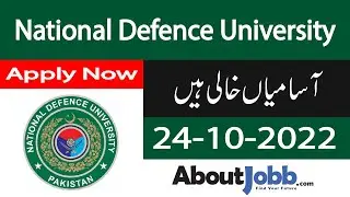 😍😎🥰 NDU Jobs 2022 || National Defence University Jobs 2022 || Male & Female