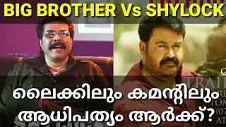SHYLOCK VS BIG BROTHER Polling Comparison|#Shylock #Mammootty #Mohanlal