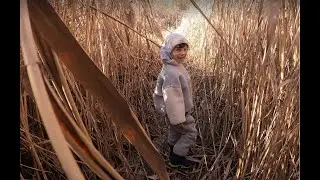Ayan's Toys - Fun in Nature - Playtime we throw stones on the ice #nature #fun #ayantoys #freshair