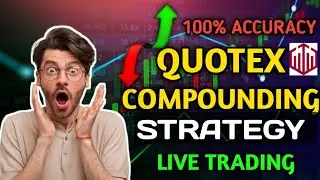Quotex compounding strategy 🔥 | Quotex trading strategy | Quotex live profit 🚀💸#quotex