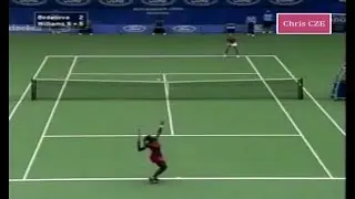 Serena Williams v. Daja Bedanova 2001 AO 4R highlights
