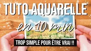 Comment peindre un paysage &agrave; l&rsquo;aquarelle en 10 minutes ?