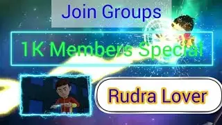 Rudra Lover FB Group 1K Members Specia Video || Rudra VM Chocolate || Rudra And Shiva Nick India 