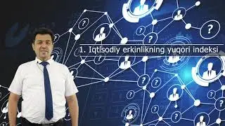 Innovatsion iqtisodiyotda inson omilini faollashtirish. Ma'ruzachi: Aliyev Yashnar