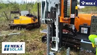 Solar park test piling with Meka Solar