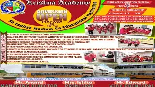 ADMISSION OPEN SESSION 2024-25 @KrishnaAcademyBarhajEnglish Medium Co-Educational Institution