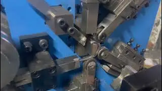 Full Automatic CNC Steel metal wire former concrete O Ring Buckle Making Machine with butt welding