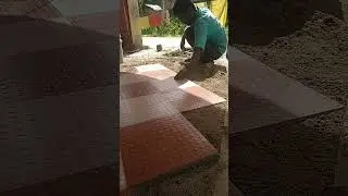 parking tiles fittings.#parkingtiles #shorts #tiles #tilesdesig#tileswork