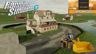 Fs22 / On a fabriqu&eacute; une &icirc;le et un pont !!! Terra Farm Script