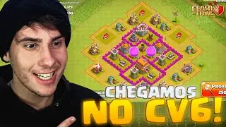 INICIANDO UMA VILA: CHEGAMOS NO CV6 E O FARM T&Aacute; INSANO! | EP #5 CLASH OF CLANS