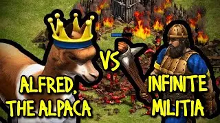 ALFRED, THE ALPACA vs INFINITE MILITIA | AoE II: Definitive Edition