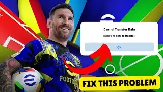 There is no data transfer | Fix konami id data transfer problem |cannot transfer data eFootball 2025