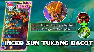 ALPHA DI KATAIN HERO GA META EZZ TARGET SUN SAMPE MODYAR KASIH PAHAM ORANG YANG SUKA BACOT