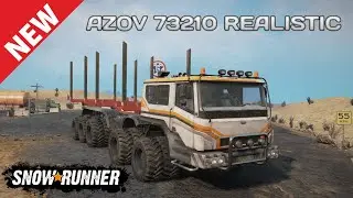 New Truck AZOV 73210 Realistic In SnowRunner Season 9 @TIKUS19